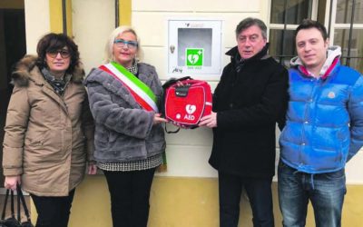 Consegna del defibrillatore al comune di Olcenengo